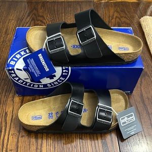 New Birkenstock Arizona bs amalfi black size 8